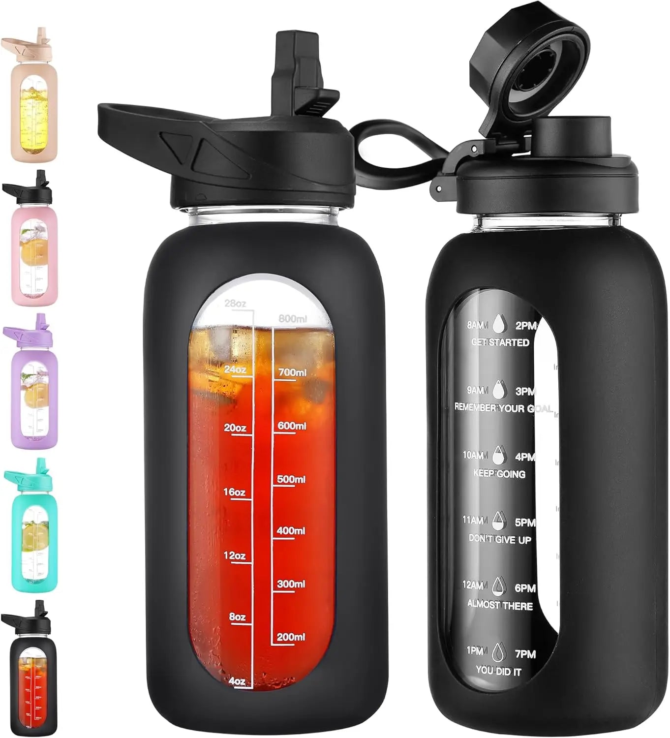 HydroMate Glass Water Bottle Pro