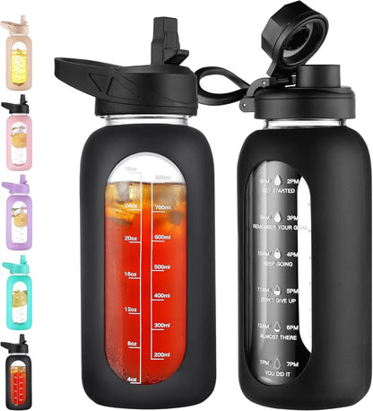 HydroMate Glass Water Bottle Pro